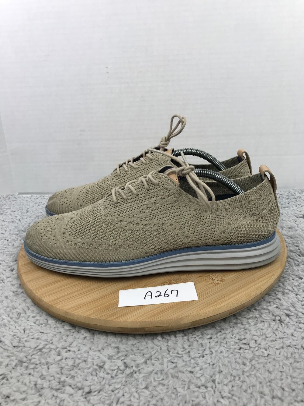 Cole Haan Men 9.5M OriginalGrand Gray Stitchlite Wingtip Casual Lifestyle Oxford